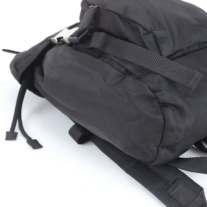 Prada Tessuto Nylon Triangle Logo Sac Backpack Black — view 6