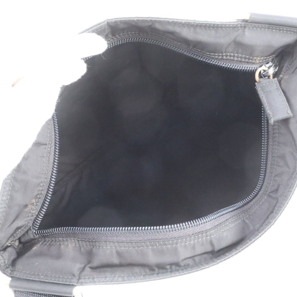Prada Tessuto Nylon Triangle Logo Shoulder Bag Crossbody Messenger Black — view 6