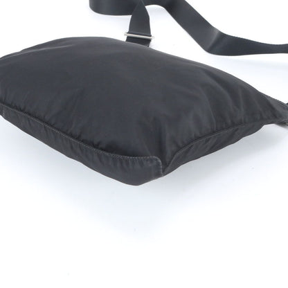 Prada Tessuto Nylon Triangle Logo Shoulder Bag Crossbody Messenger Black — view 4