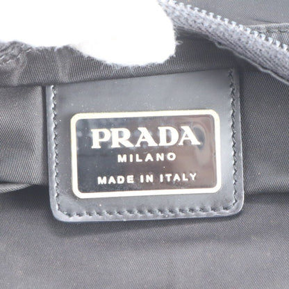 Prada Tessuto Nylon Triangle Logo Shoulder Bag Crossbody Messenger Black — view 7