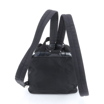 Prada Tessuto Nylon Triangle Logo Backpack Black — view 3