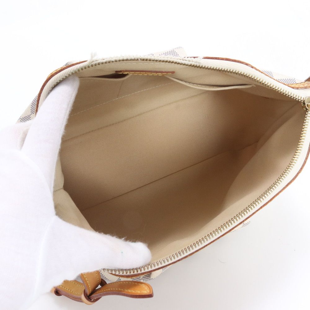Louis Vuitton Damier Azur Syracuse PM Leather Shoulder Bag Crossbody — view 7