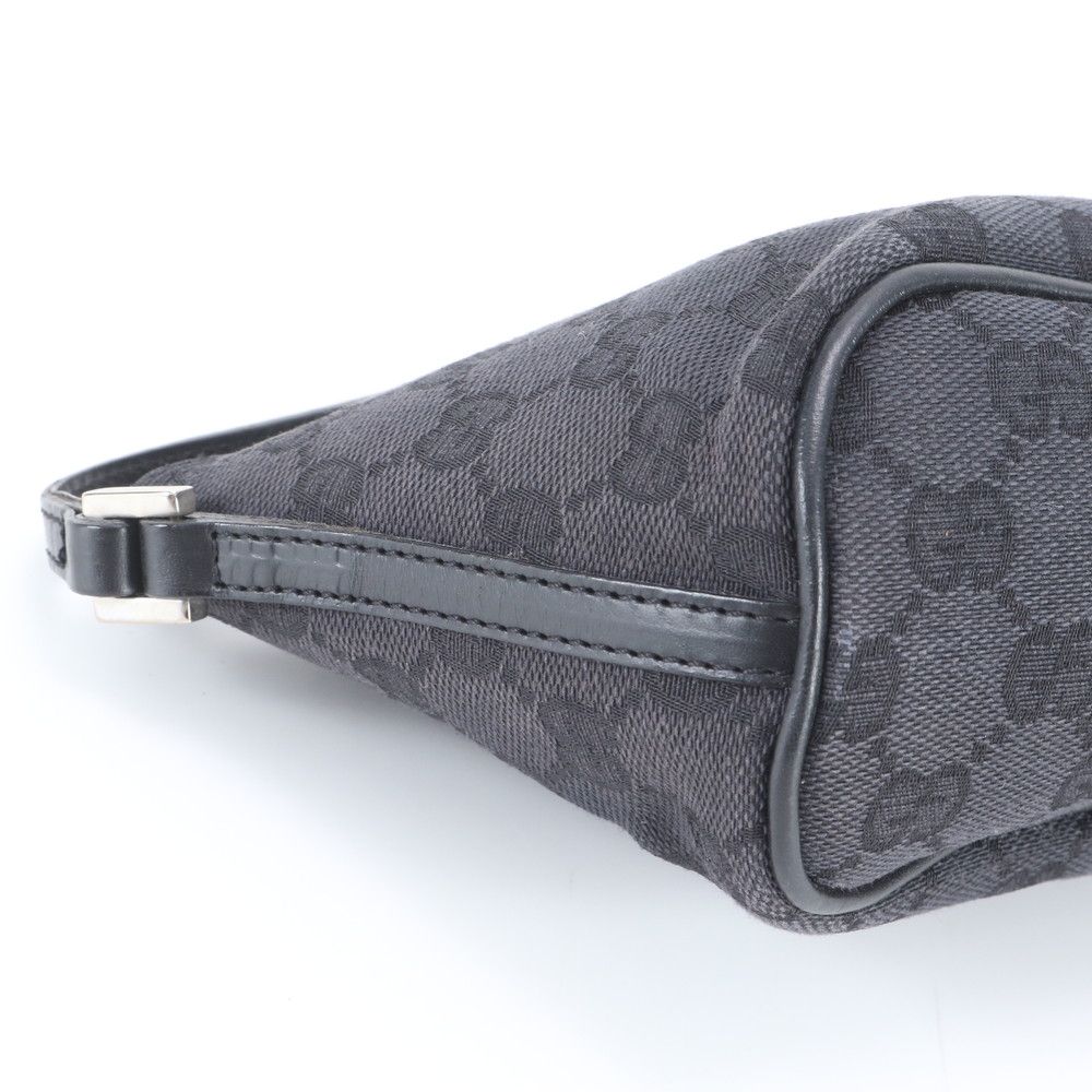 Gucci GG Canvas 039 Leather Handbag Tote Black — view 6
