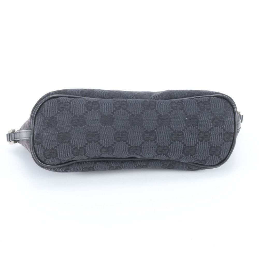 Gucci GG Canvas 039 Leather Handbag Tote Black — view 5