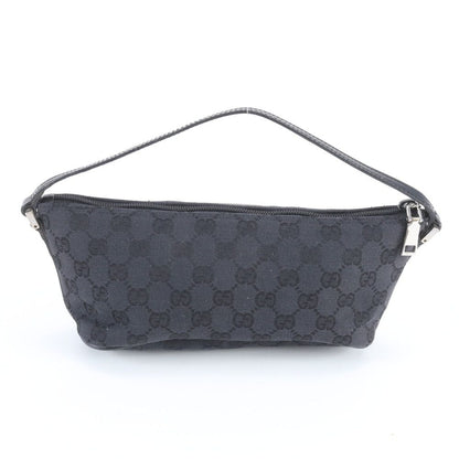 Gucci GG Canvas 039 Leather Handbag Tote Black — view 3