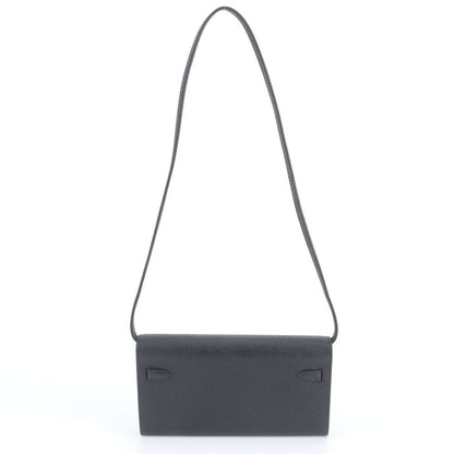 Hermes Shoulder Wallet Kelly to Go Black — view 3