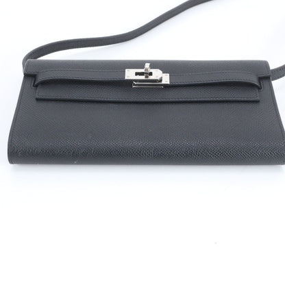 Hermes Shoulder Wallet Kelly to Go Black — view 7