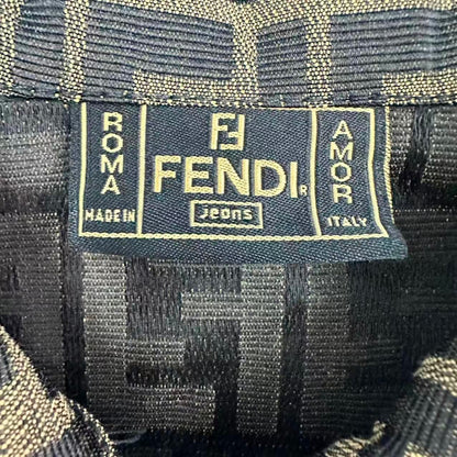 Fendi Set Sleeveless Top Trapezoid Skirt Zucca Pattern FF Logo 42 Brown — view 6
