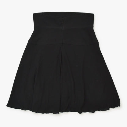 Chanel Boutique Black Skirt Flare Mellow Polished Rayon Vintage — view 2