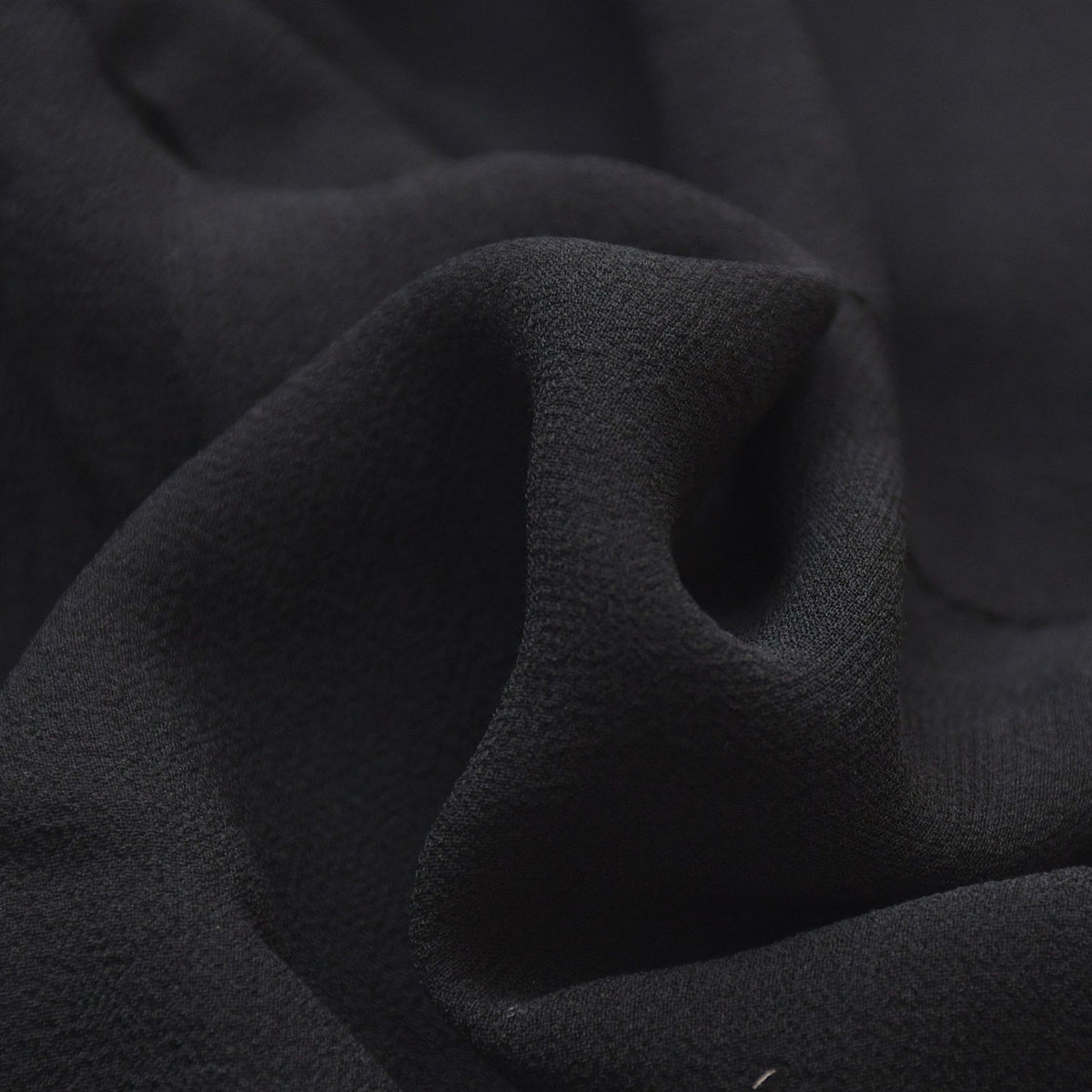 Chanel Boutique Black Skirt Flare Mellow Polished Rayon Vintage — view 8
