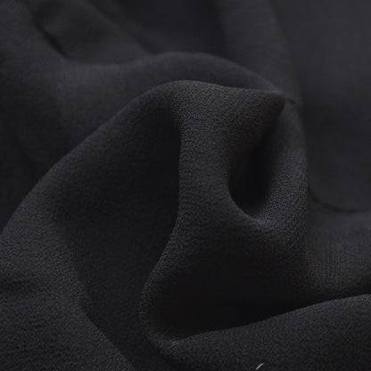Chanel Boutique Black Skirt Flare Mellow Polished Rayon Vintage — view 8