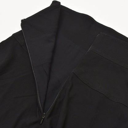 Chanel Boutique Black Skirt Flare Mellow Polished Rayon Vintage — view 5
