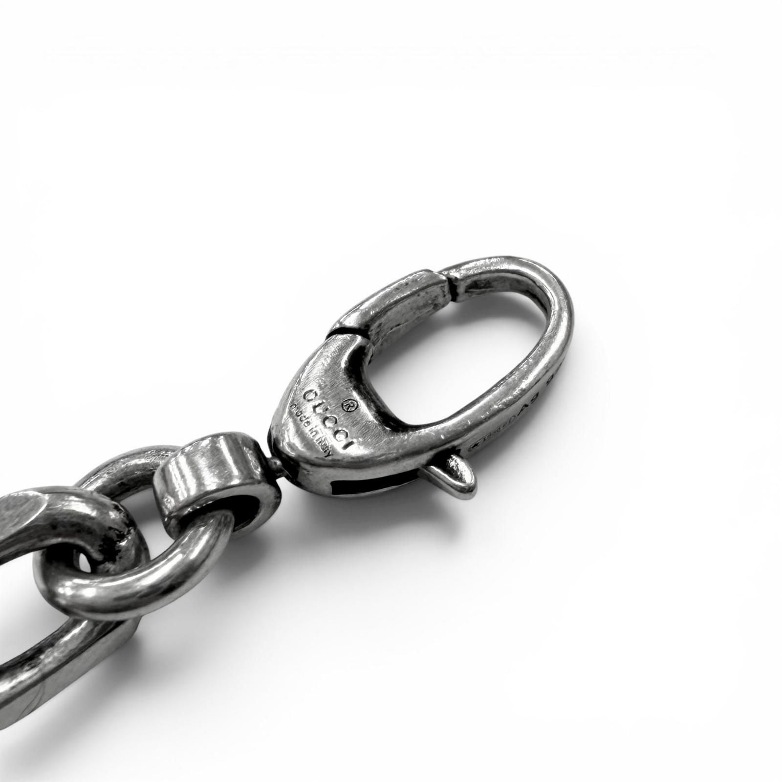 Gucci Interlocking Chain Necklace Silver — view 6