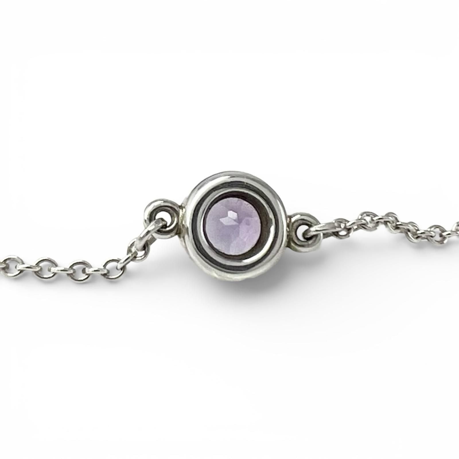 Tiffany & Co Elsa Peretti Color by the Yard Amethyst Bracelet Silver — view 4