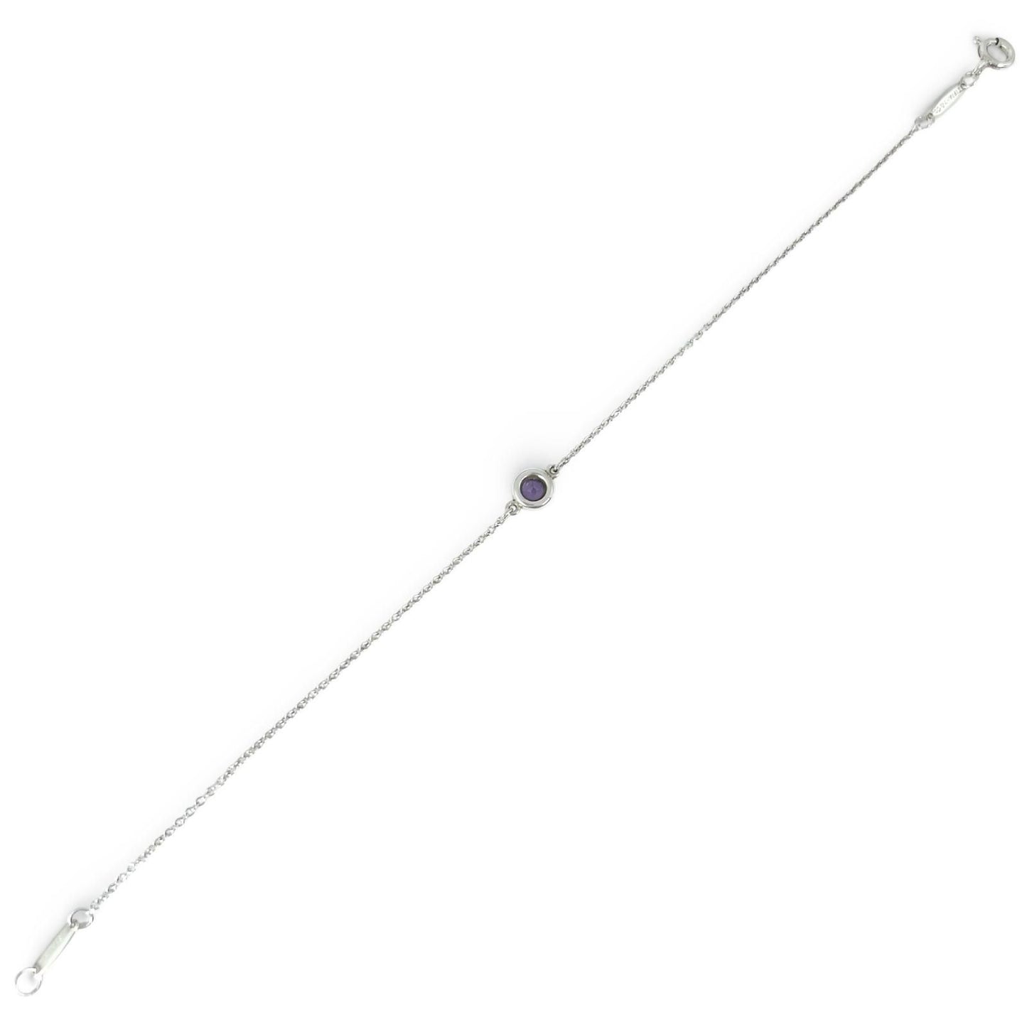 Tiffany & Co Elsa Peretti Color by the Yard Amethyst Bracelet Silver — view 3