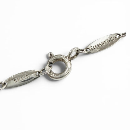 Tiffany & Co Elsa Peretti Color by the Yard Pink Saffiano Bracelet Silver — view 5