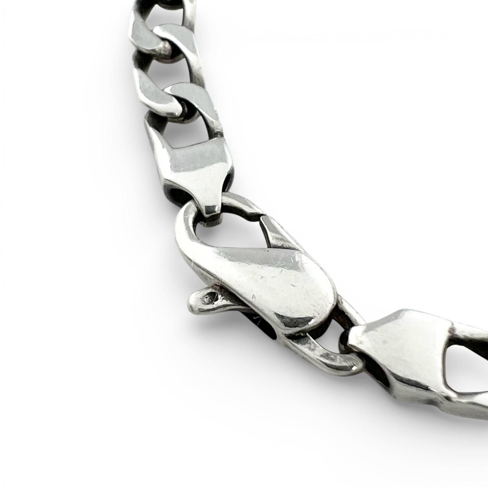 Tiffany & Co Vintage Figaro 18k Chain Bracelet Silver Gold — view 4