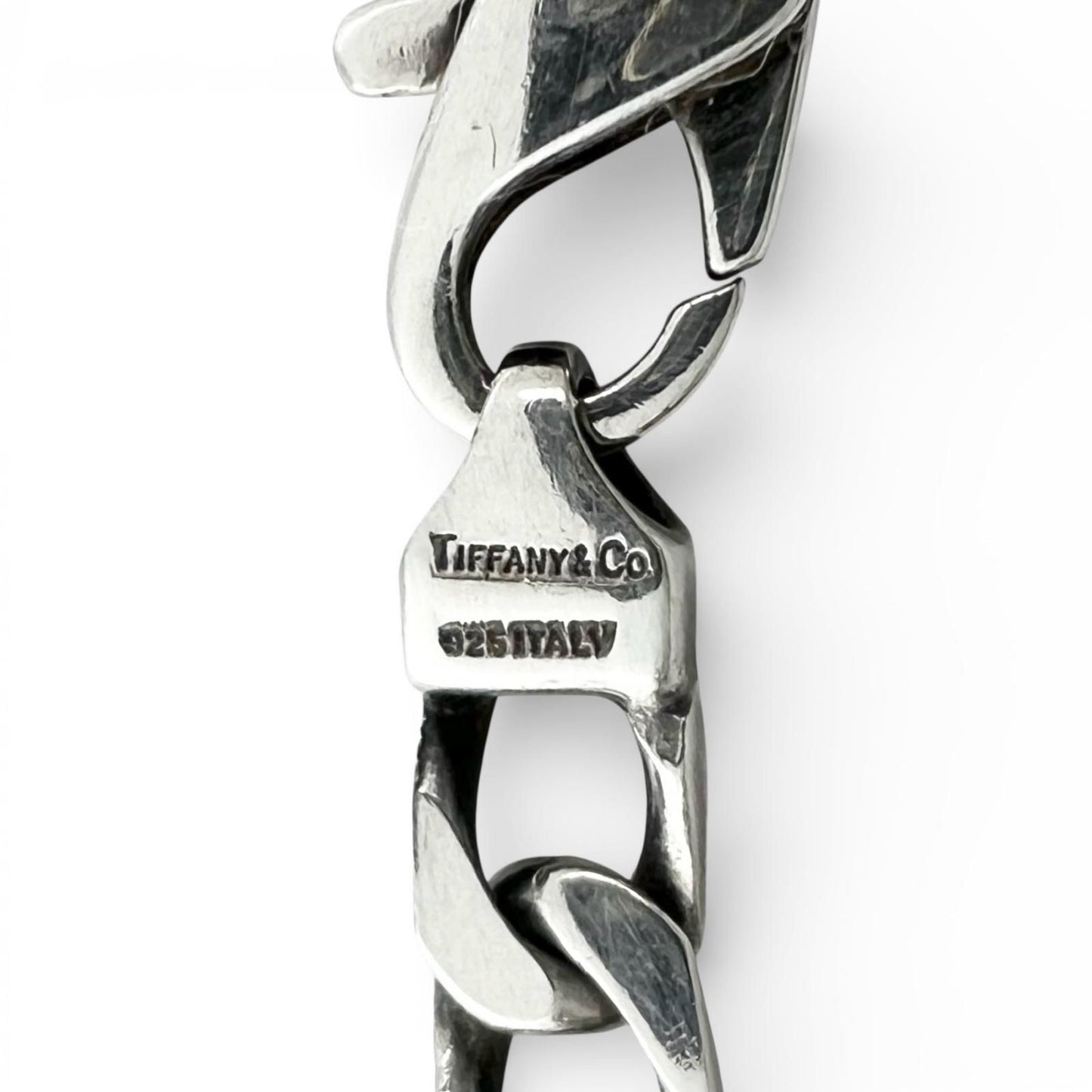 Tiffany & Co Vintage Figaro 18k Chain Bracelet Silver Gold — view 6
