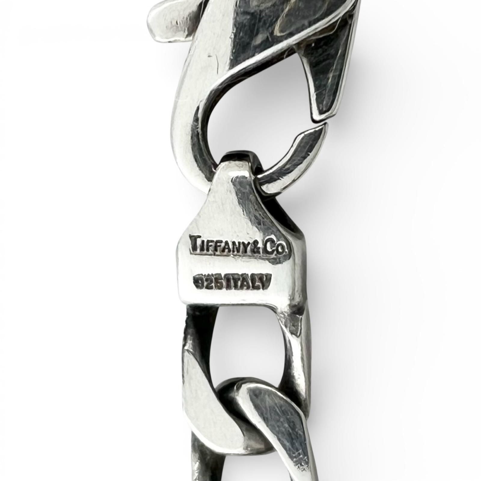Tiffany & Co Vintage Figaro 18k Chain Bracelet Silver Gold — view 6