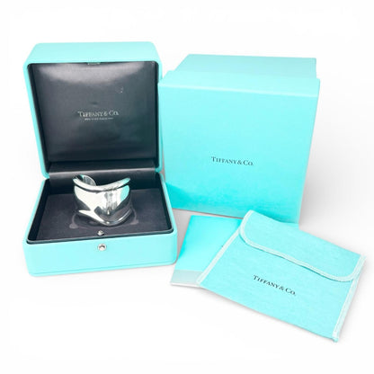 Tiffany & Co Elsa Peretti Small Bone Calf Bangle Hand Silver Bracelet — view 2
