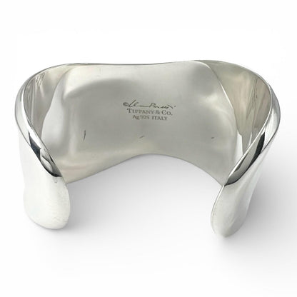 Tiffany & Co Elsa Peretti Small Bone Calf Bangle Hand Silver Bracelet — view 4