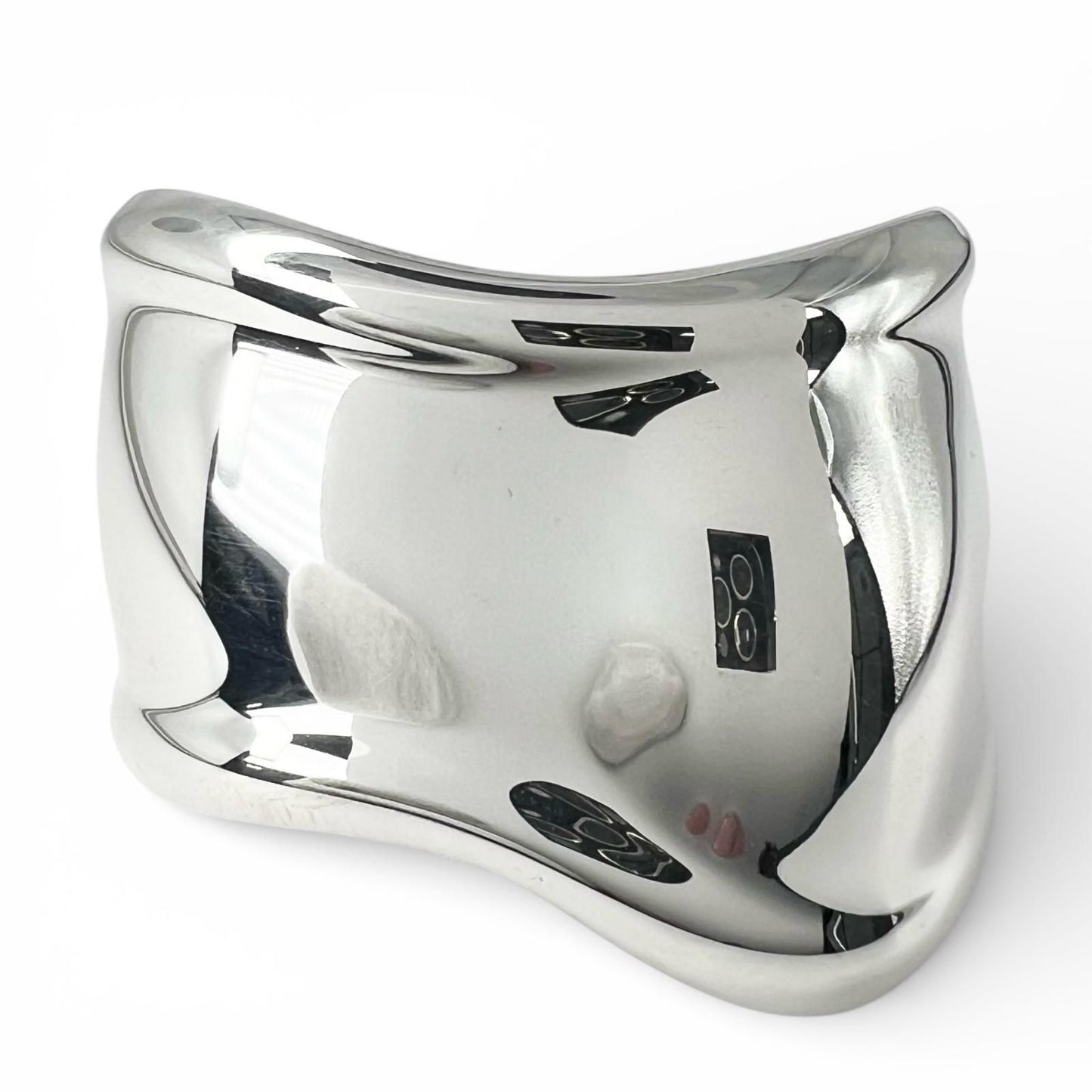 Tiffany & Co Elsa Peretti Small Bone Calf Bangle Hand Silver Bracelet — view 3