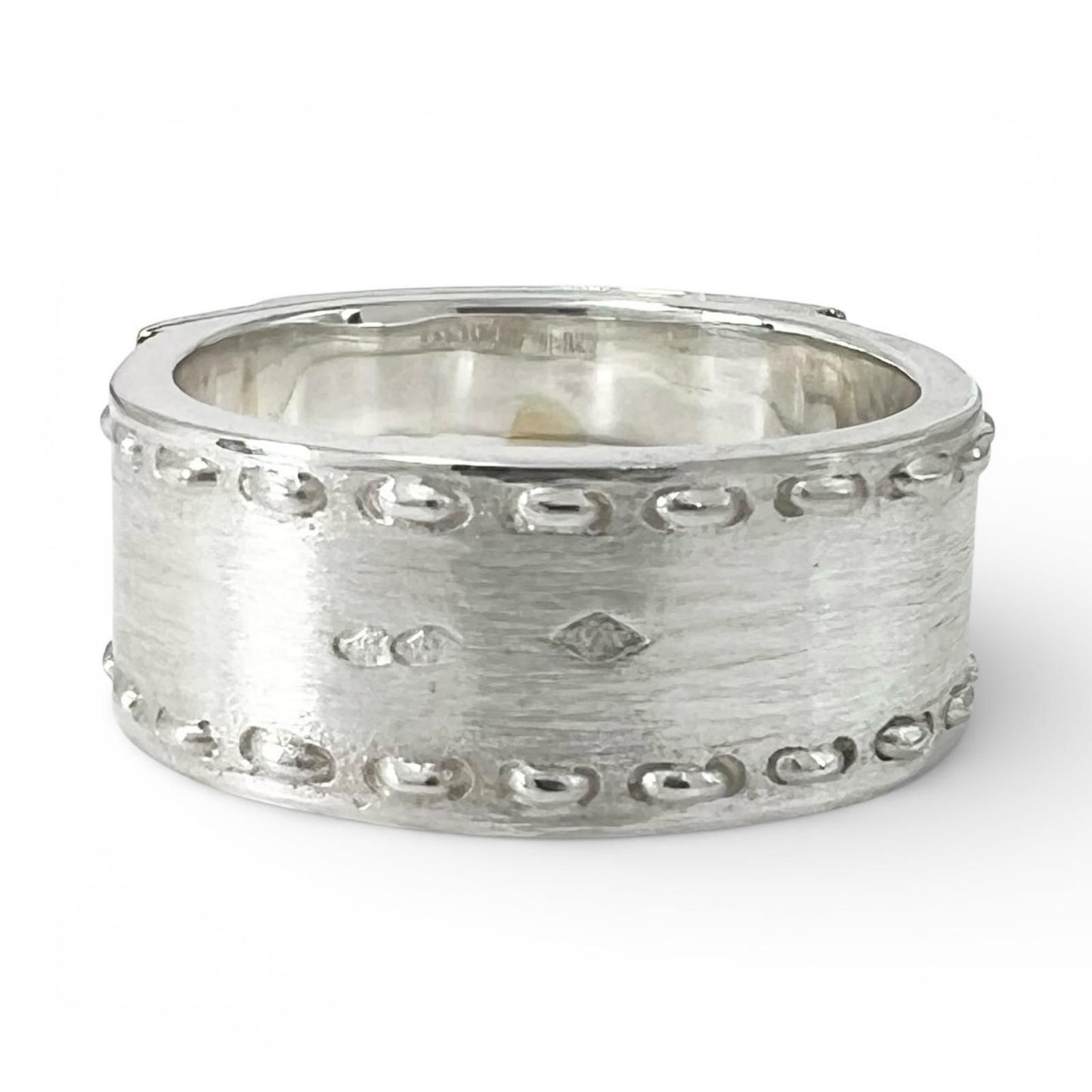 Hermes Vintage Kelly Ring 925 750 Combination Silver Gold — view 3