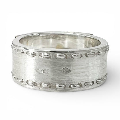 Hermes Vintage Kelly Ring 925 750 Combination Silver Gold — view 3