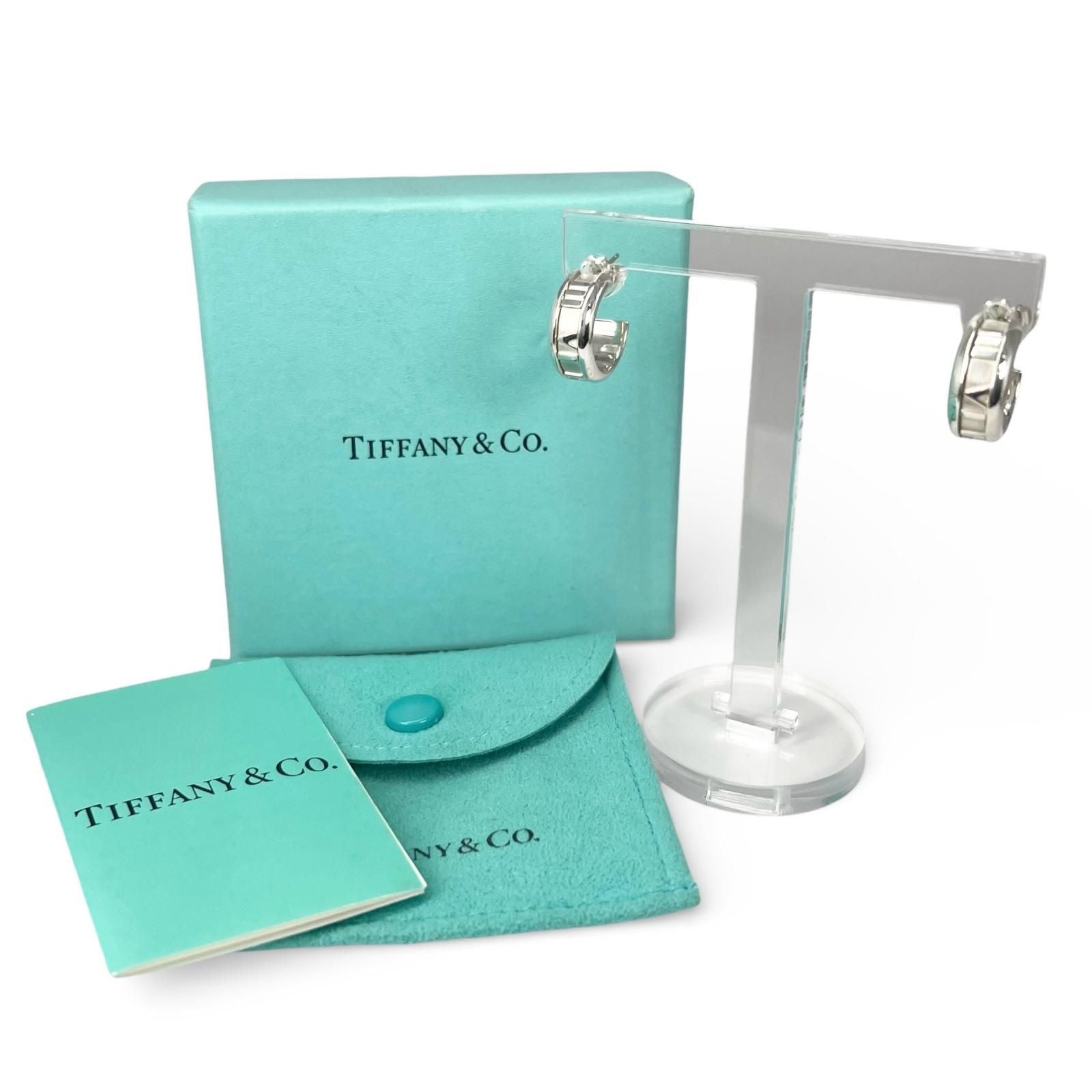 Tiffany & Co Atlas 925 Hoop Earrings Silver — view 2