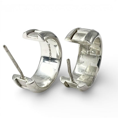 Tiffany & Co Atlas 925 Hoop Earrings Silver — view 4