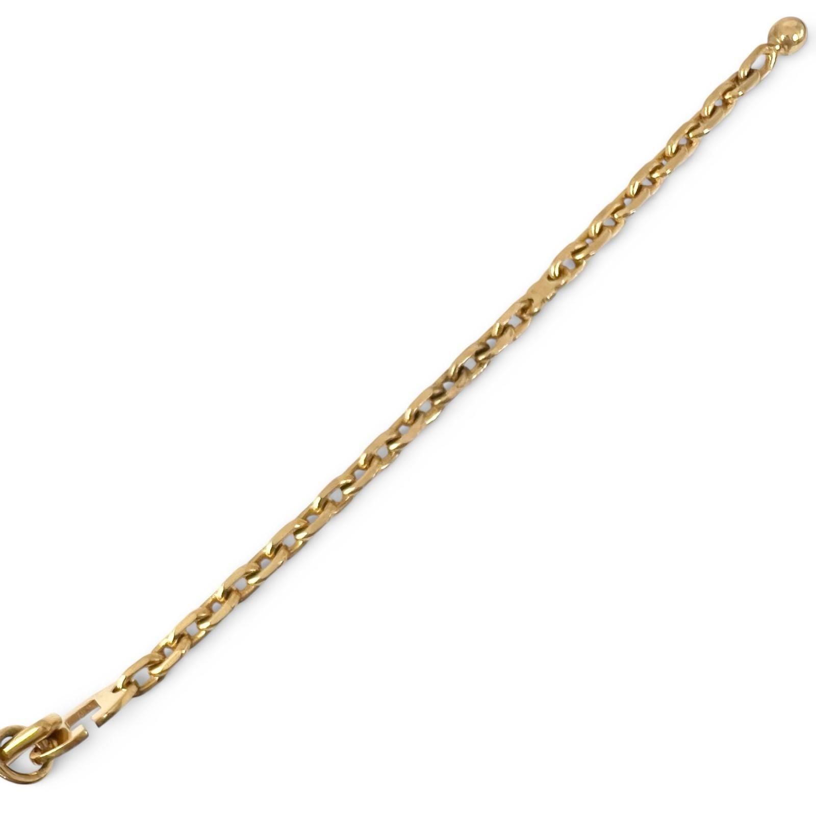 Hermes Filou Logo Glove Holder Key Charm Gold — view 4