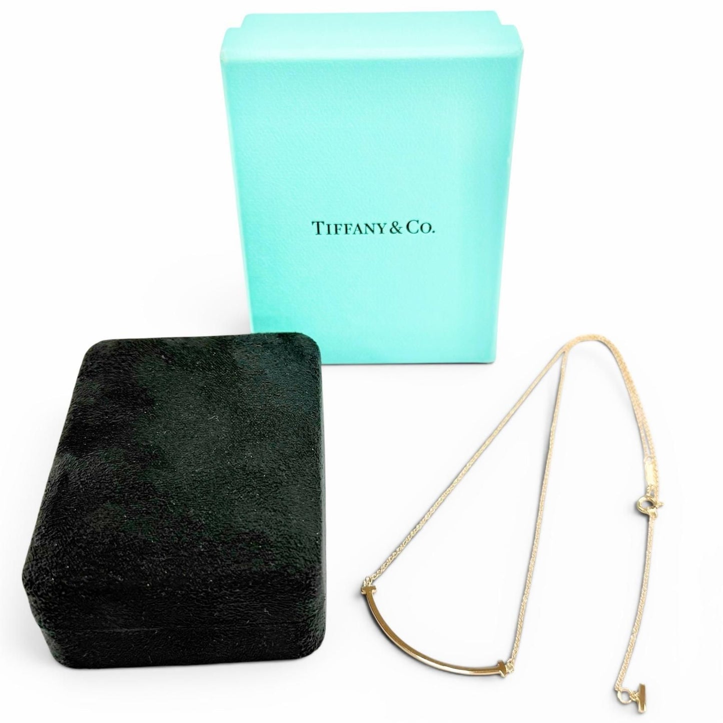 Tiffany & Co T Smile Small Pendant Pink Gold 18k — view 2