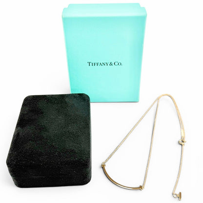 Tiffany & Co T Smile Small Pendant Pink Gold 18k — view 2
