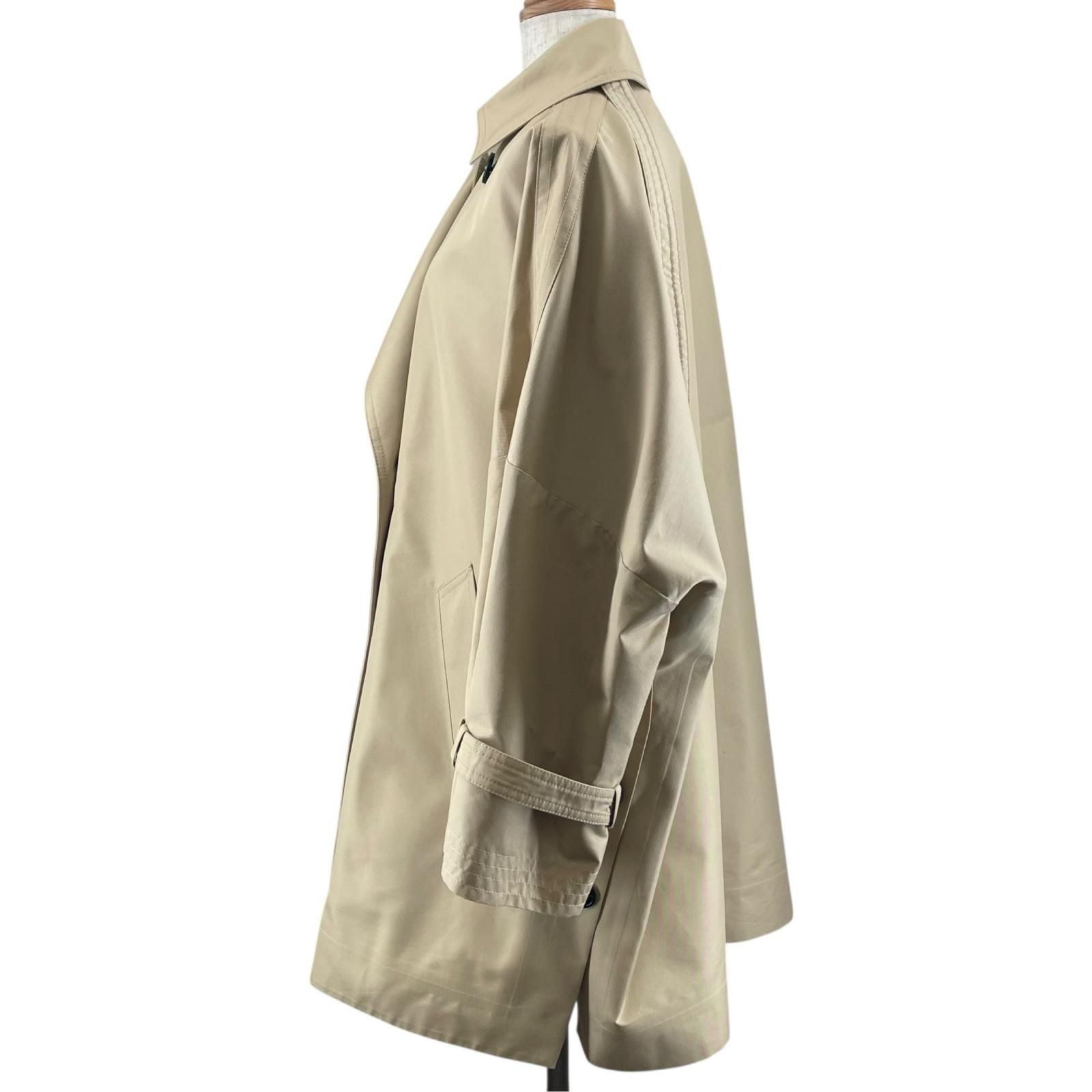 Max Mara Weekend Maxmara Side Button a Line Coat Beige 36 — view 4