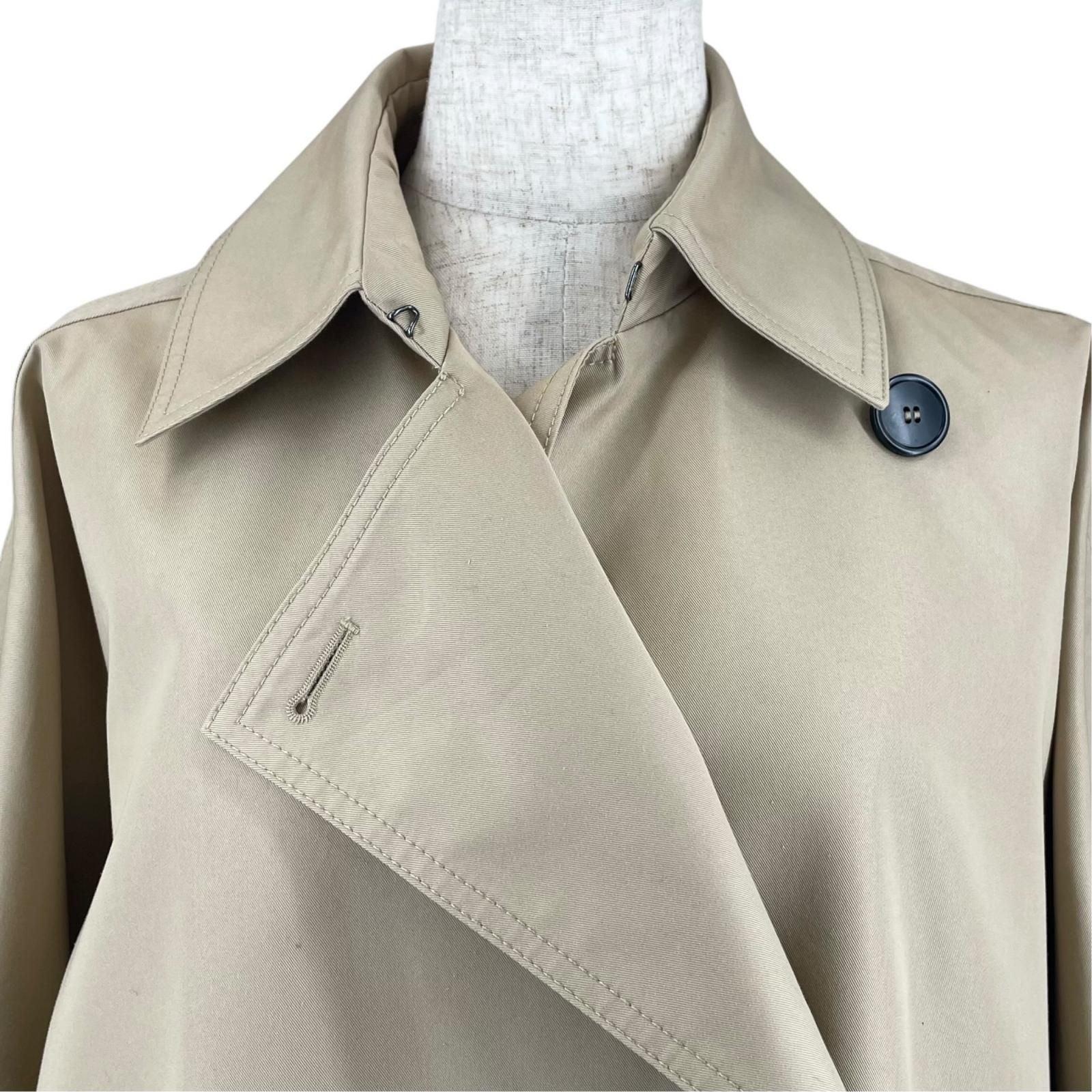 Max Mara Weekend Maxmara Side Button a Line Coat Beige 36 — view 3
