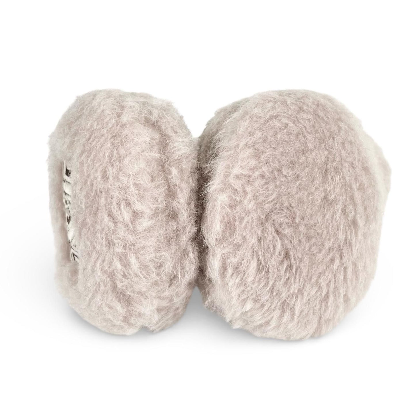Max Mara Muffy Teddy Bear Logo Patch Ear Muffs Beige — view 9