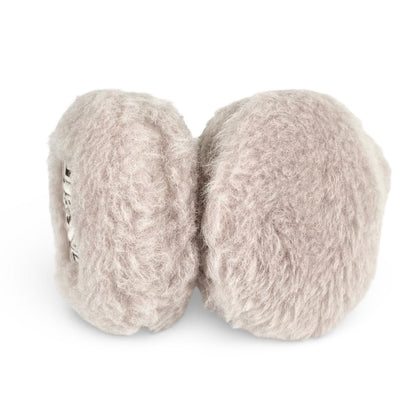 Max Mara Muffy Teddy Bear Logo Patch Ear Muffs Beige — view 9