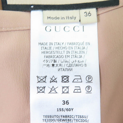 Gucci Silk 100% Pleated Long Length Flare Skirt Pink 36 Garment — view 7