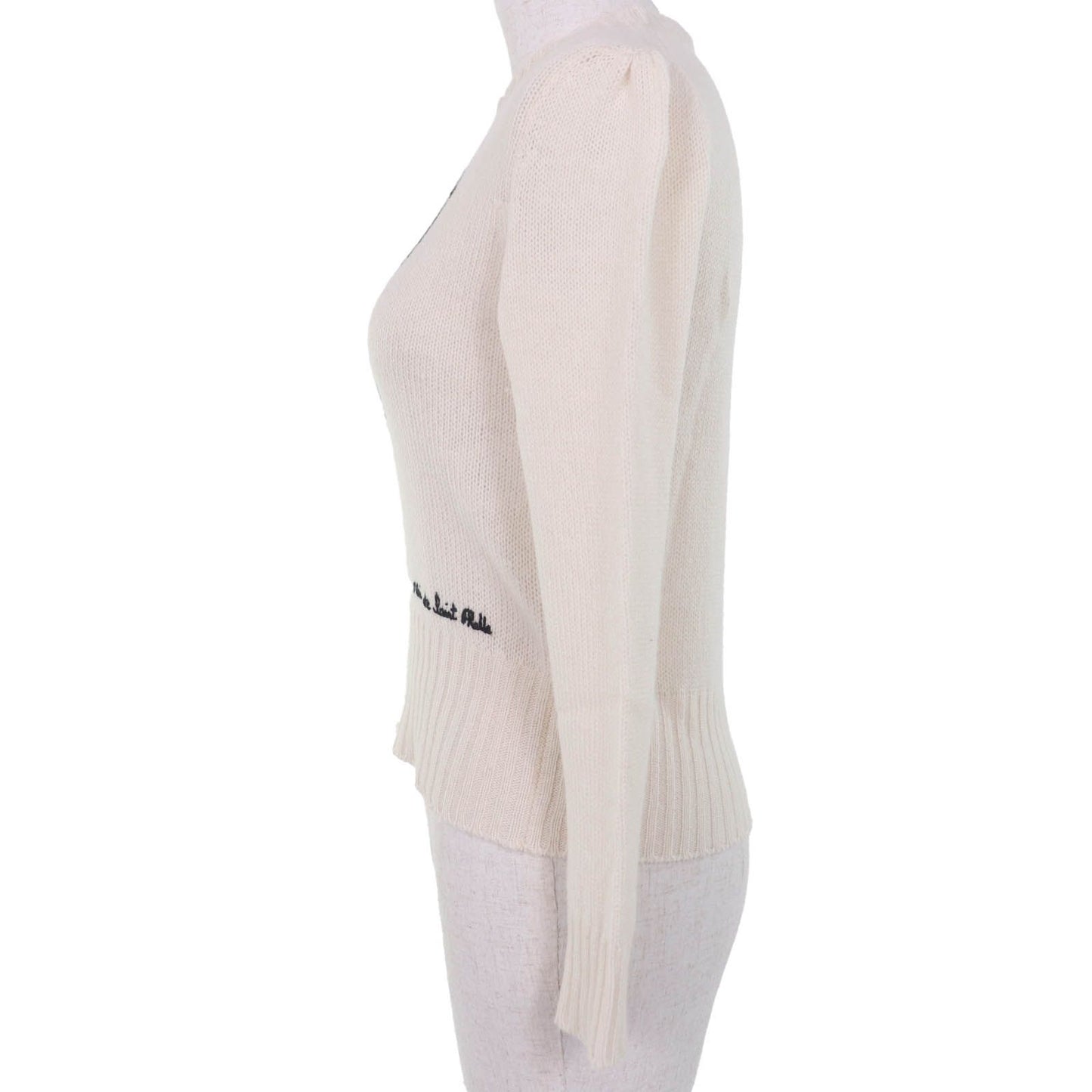Dior Cashmere Spider Long Sleeve Knit White 38 Sweater — view 2