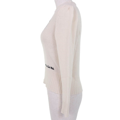 Dior Cashmere Spider Long Sleeve Knit White 38 Sweater — view 2