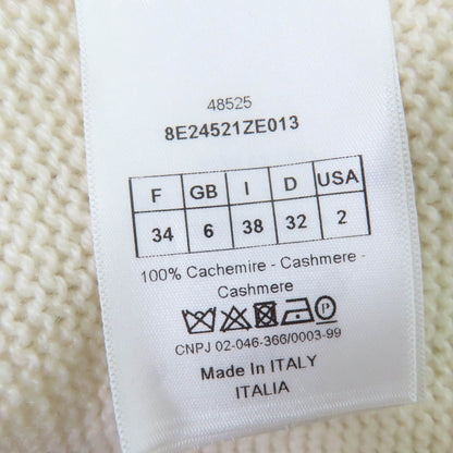 Dior Cashmere Spider Long Sleeve Knit White 38 Sweater — view 8