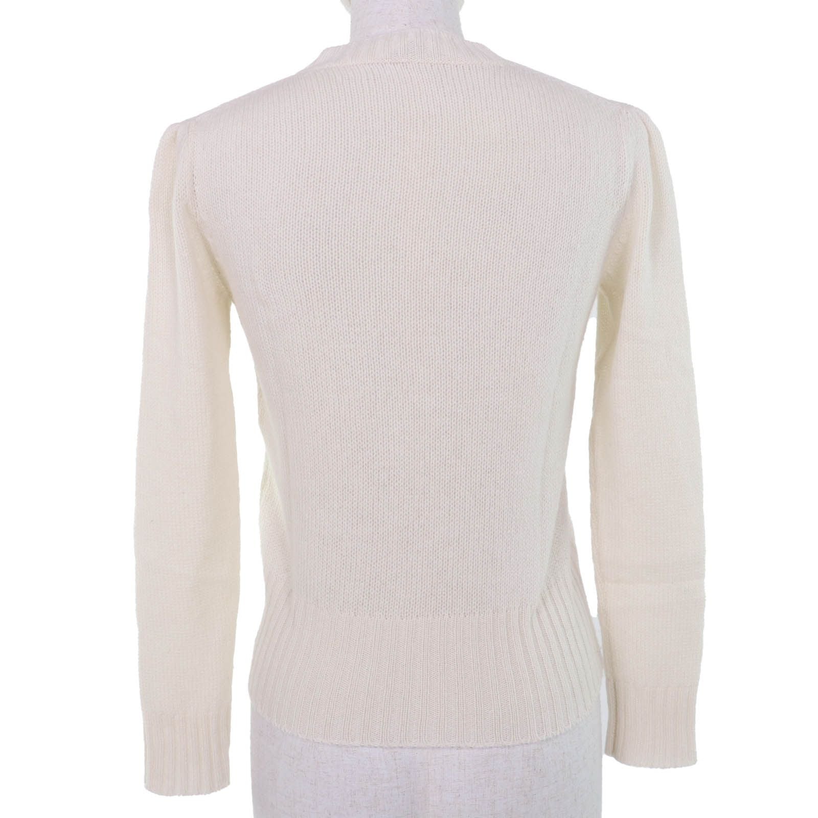 Dior Cashmere Spider Long Sleeve Knit White 38 Sweater — view 3