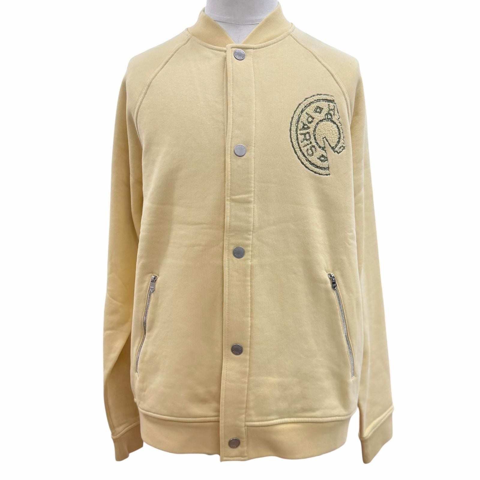 Hermes Crouse de Sel Cotton 100% Series Button Logo Embroidery Fleece Lining