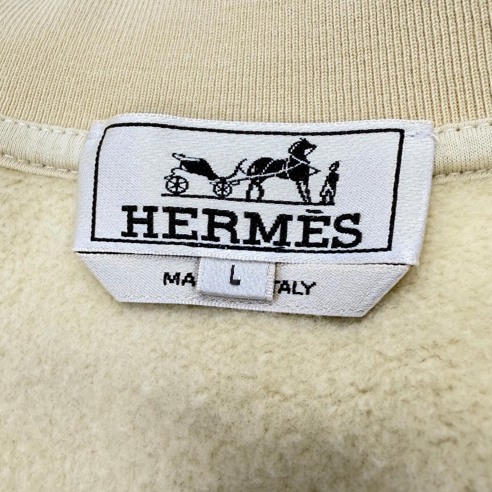 Hermes Crouse de Sel Cotton 100% Series Button Logo Embroidery Fleece Lining — view 9