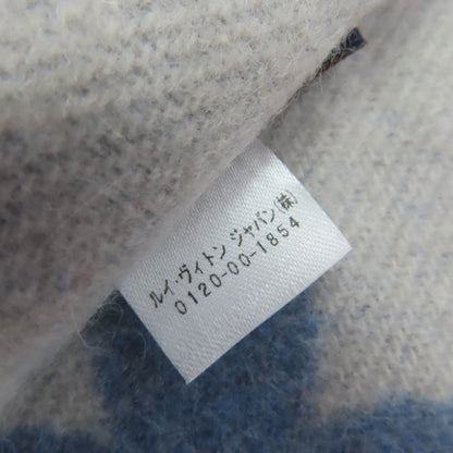 Louis Vuitton Echarpe Reykjavik Cashmere 100% Monogram Scarf Light Blue — view 7