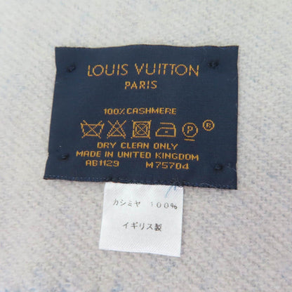 Louis Vuitton Echarpe Reykjavik Cashmere 100% Monogram Scarf Light Blue — view 6