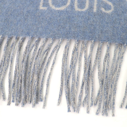 Louis Vuitton Echarpe Reykjavik Cashmere 100% Monogram Scarf Light Blue — view 5