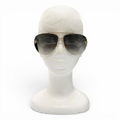 Cartier Panthere de Cartier Two Bridge Gradient Lens Eyewear Sunglasses Gold — view 3