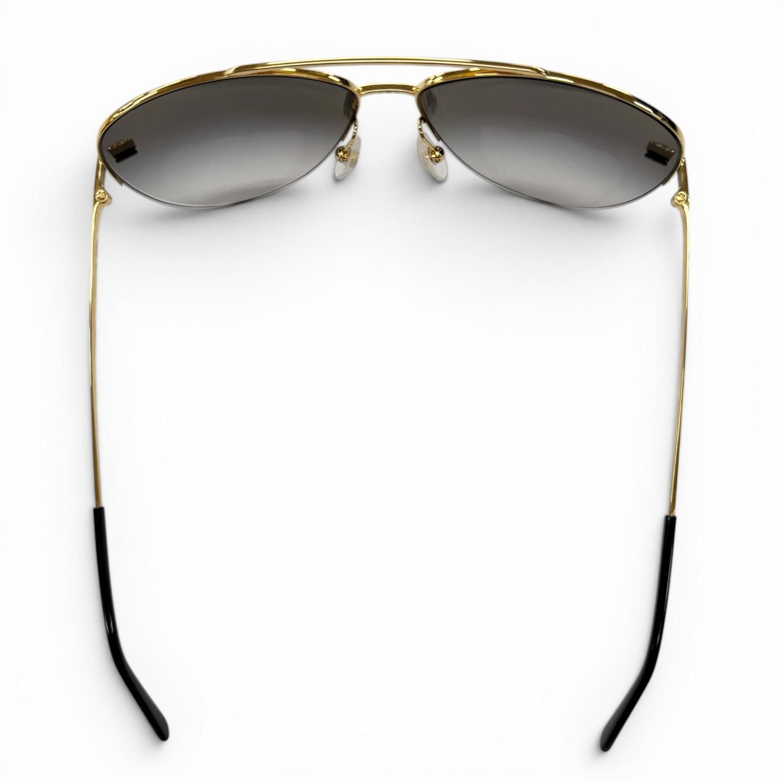 Cartier Panthere de Cartier Two Bridge Gradient Lens Eyewear Sunglasses Gold — view 6