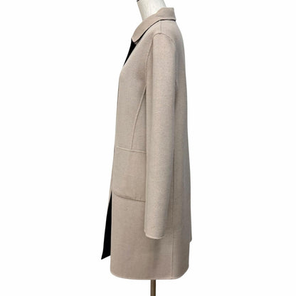 Max Mara Weekend Maxmara Reversible Wool Coat Navy Beige 44 — view 6